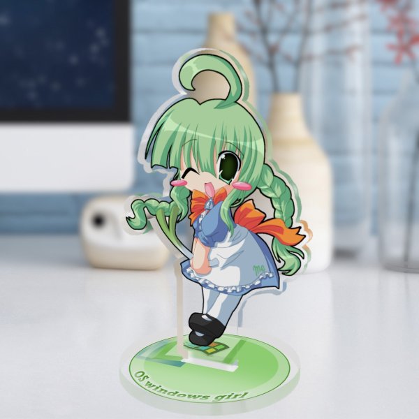 ME tan Windows OS girl acrylic standee