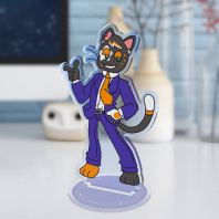 Idol Cat Dude Clear Acrylic Standees