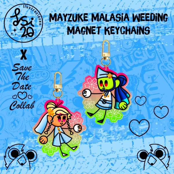 Mayzuke Malasia Weeding | Magnet Keychains