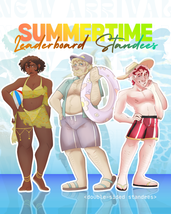 Summertime Special || Leaderboard Double Sided Acrylic Standees || TADC