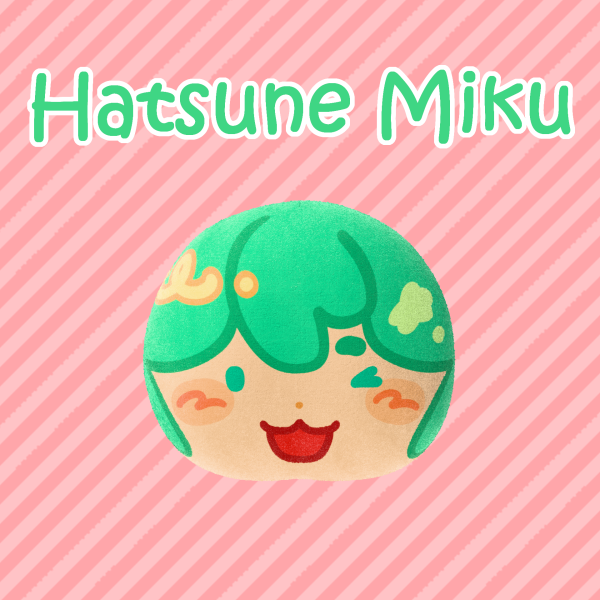Hatsune Miku Face Plushie