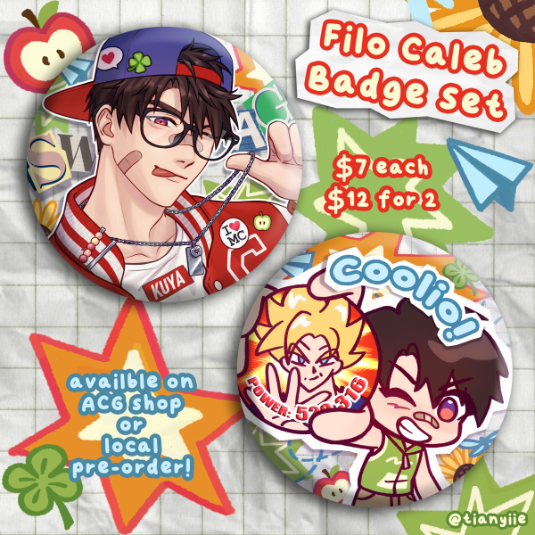 Filipino Caleb Badge Set