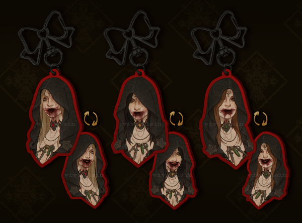 dimitrescu daughters keycharm set