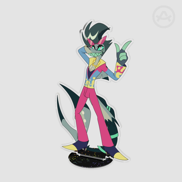 Chaz in Pride -  Clear Acrylic Standee
