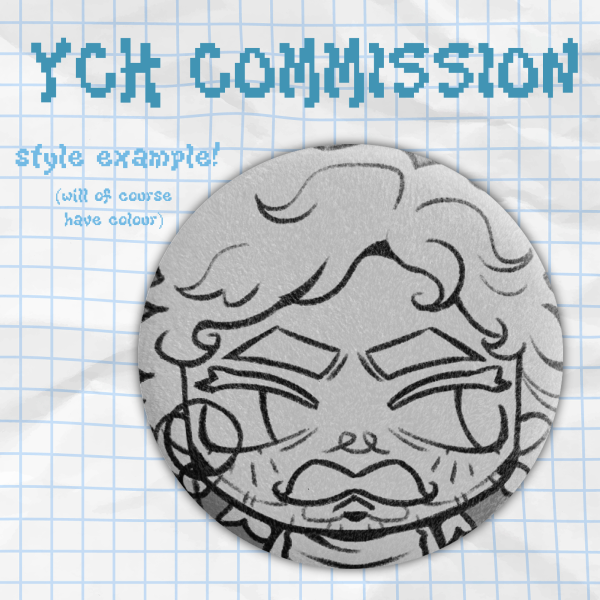 YCH Chibi - Plush Badge