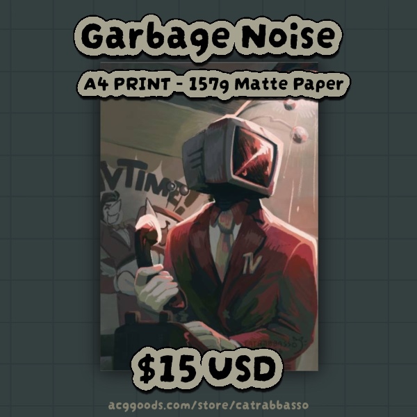 Garbage Noise - A4 Primt