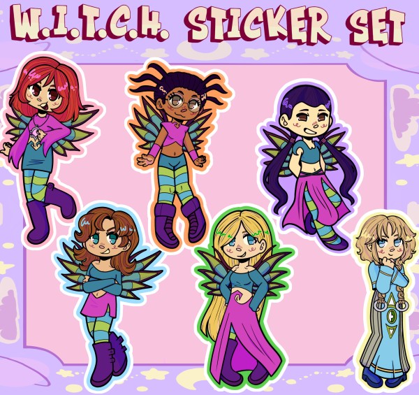 W.I.T.C.H. Sticker Set 