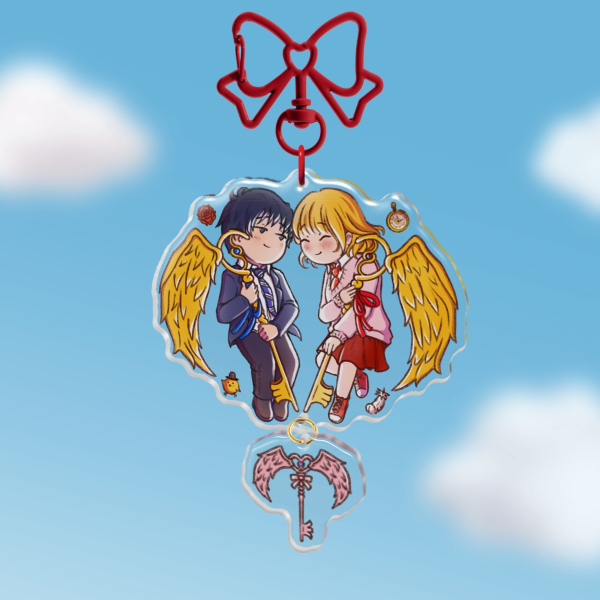 Miyako x Shirota 🔑 Epoxy Connection Acrylic Keychain
