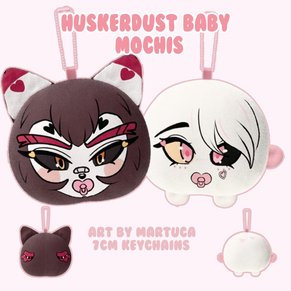 Huskerdust baby mochis | Husk and Angel Dust | Hazbin Hotel