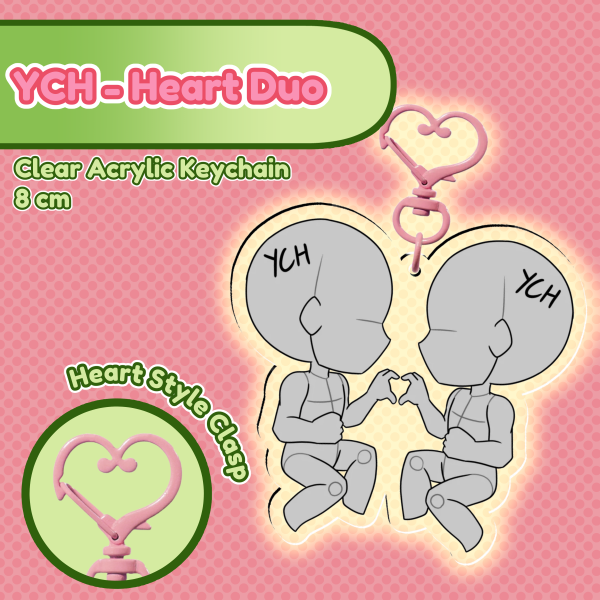YCH - Heart Duo! Keychain