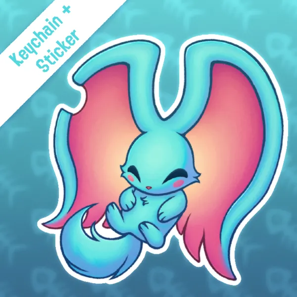 Elfilin Keychain + Sticker Bundle
