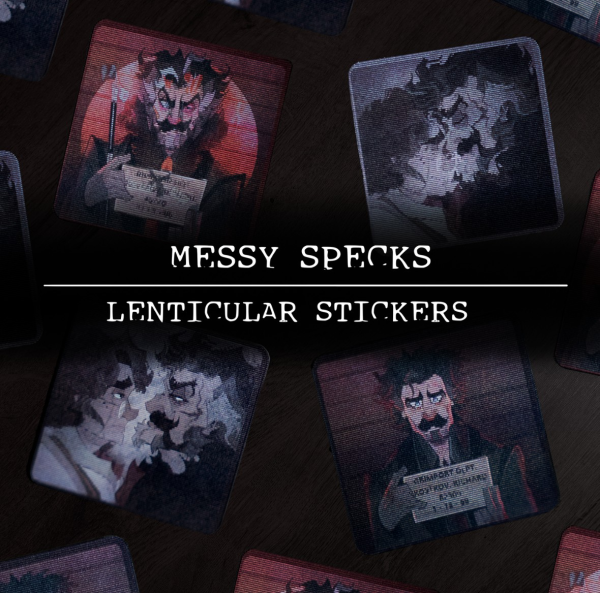 Messy Specks Set ✦ Lenticular Stickers