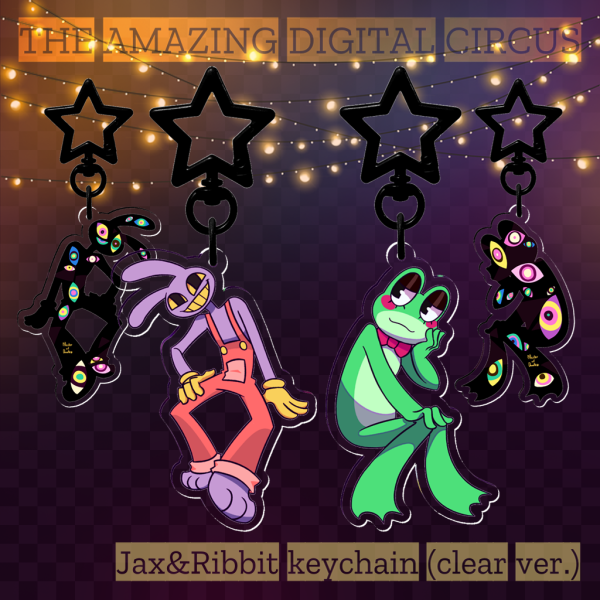 Jax&Ribbit (Clear ver.) Keychain set
