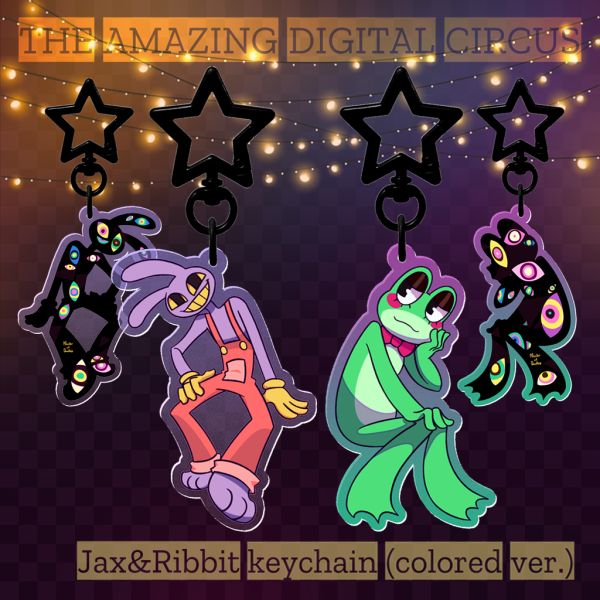 Jax&Ribbit (Colored ver.) Keychain set