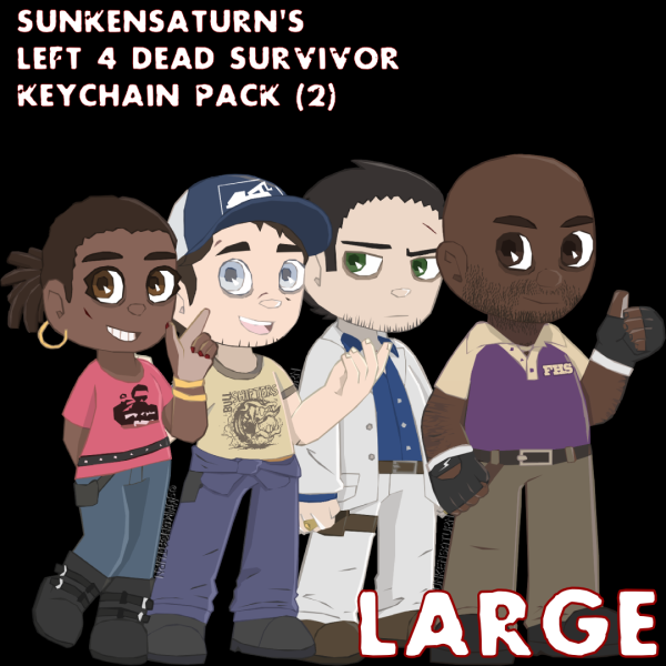 L4D Survivor LARGE Keychain Pack 2
