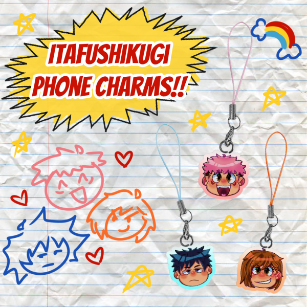 ItaFushiKugi Phone Charm Set