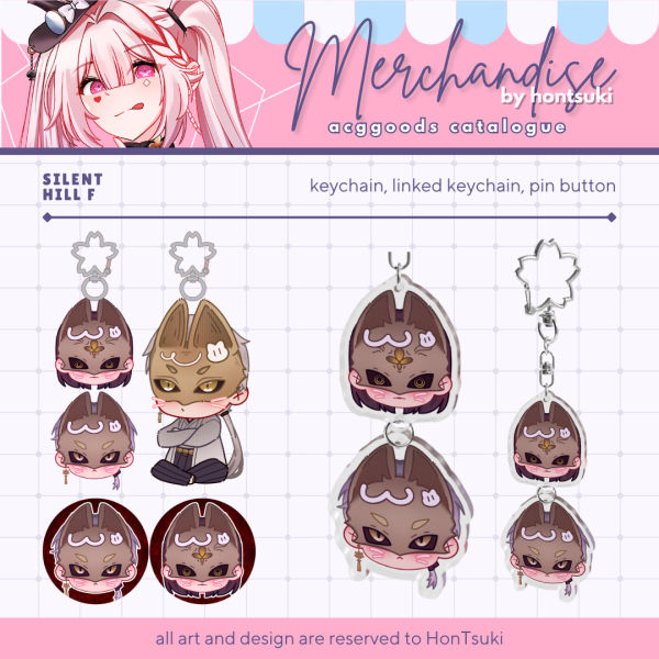 Hinako & Kotoyuki Silent Hill f Acrylic Keychains