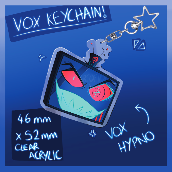 Vox Hypno Hazbin Hotel Acrylic Keychain