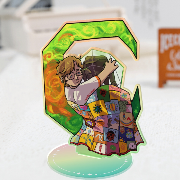 Grace and Rocky Sleep | Acrylic Standee