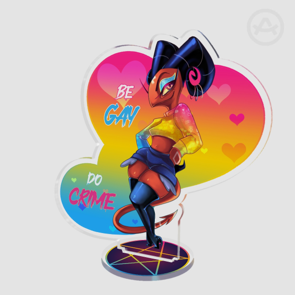 4" Helluva Boss Pride Month Standee - Barbie Wire