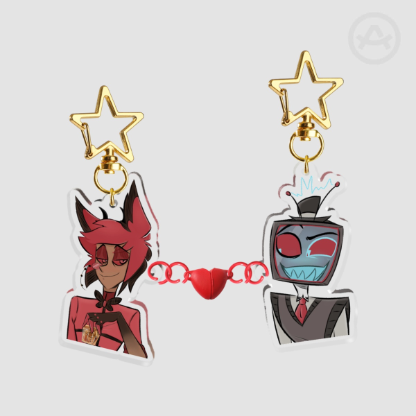 Sparksduo Aryclic Magnet Keychains
