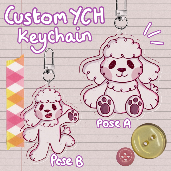 Chibi Furry - Custom YCH Keychain [COMMISSION]