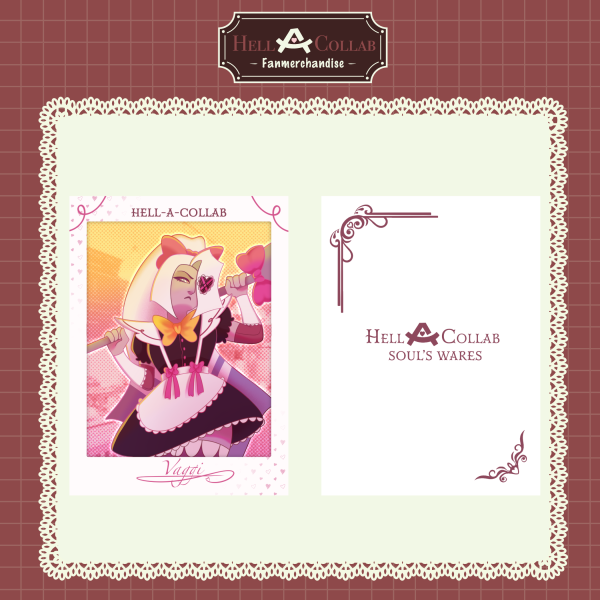 Vaggi Fan Trading Card || Maid Cafe Hell-a-Collab