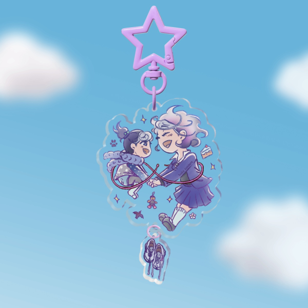 Ran and the Gray World 💜 Connection Acrylic Keychain