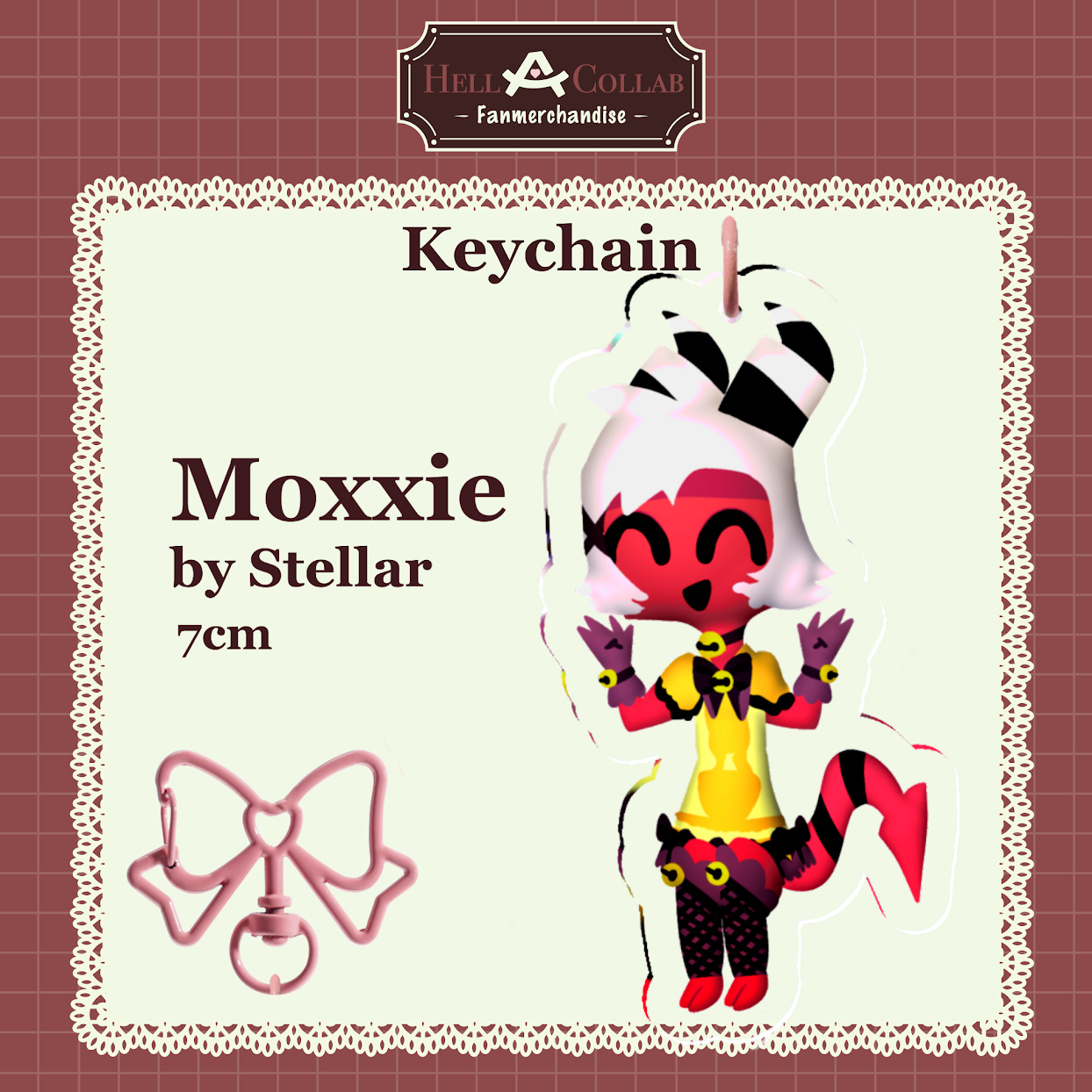Hellacollab Maid Collab: Moxxie Keychain