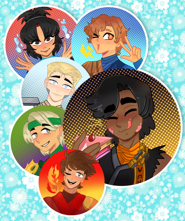 Ninjago Plush Badge Set