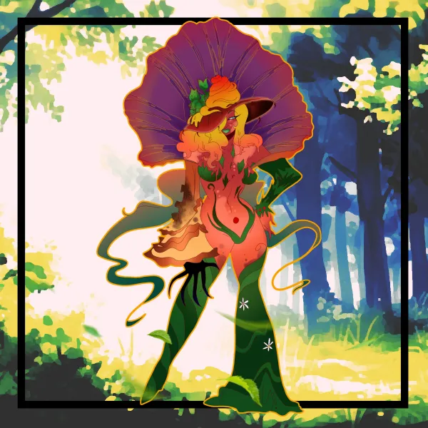 MOTHER of nature|| OC nature collection || Colored Edge Acrylic Standee