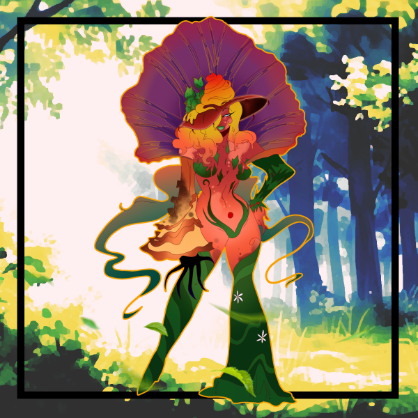 MOTHER of nature|| OC nature collection || Colored Edge Acrylic Standee