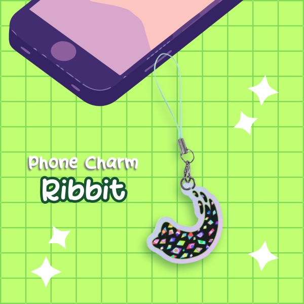 Blob Ribbit - Phone Charm