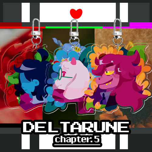 Flower Symbolism Pack ||Deltarune Chapter 5 Hype Keychains