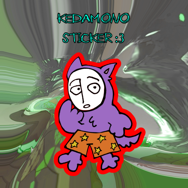 Kedamono Popee the Performer sticker