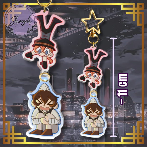 Soukoku (Chuuya x Dazai) Connection Acrylic Keychains