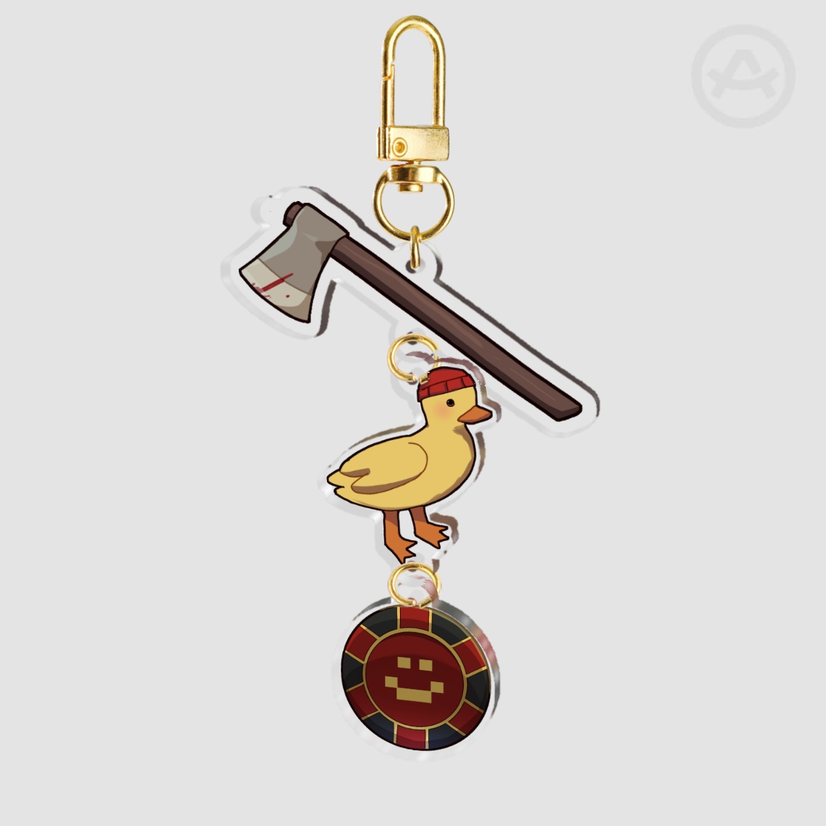 Quackity References Keychain