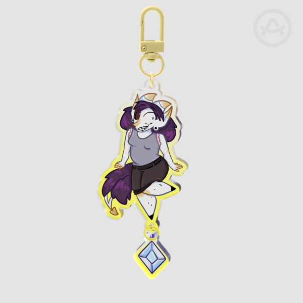 April Acrylic Keychain