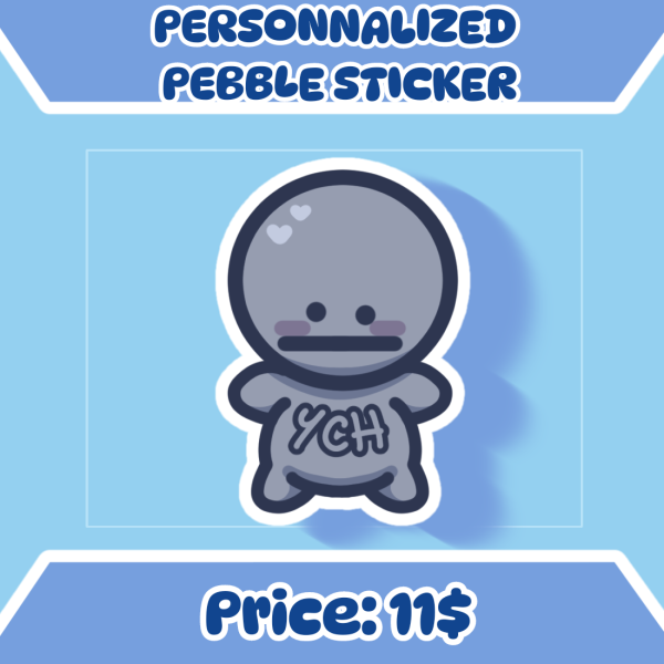 Personnalized Pebble Sticker