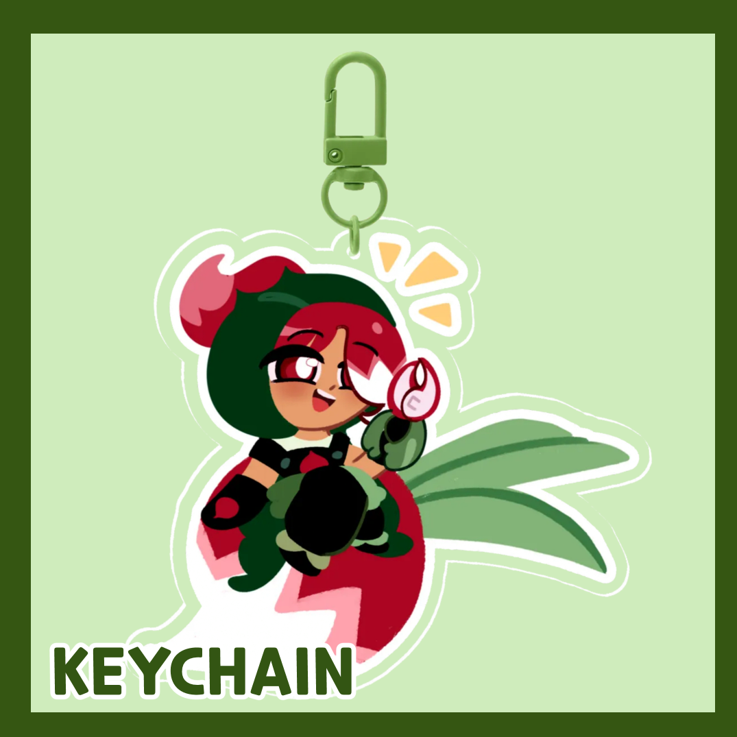 Radish Cookie Keychain