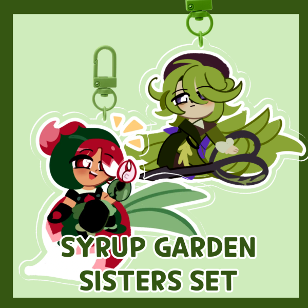 Syrup Garden Sisters Keychain Set