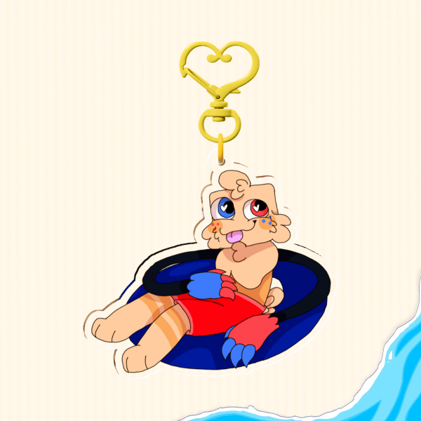 Summer Time Goob-Acrylic Keychain