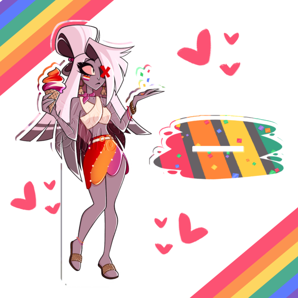 Vaggie Pride Acrylic Standee
