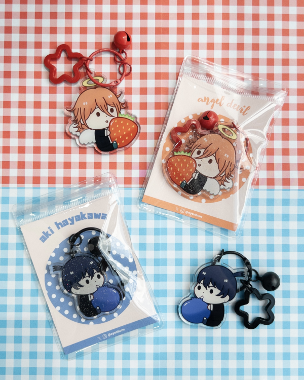 Aki & Angel Glitter Charm Set