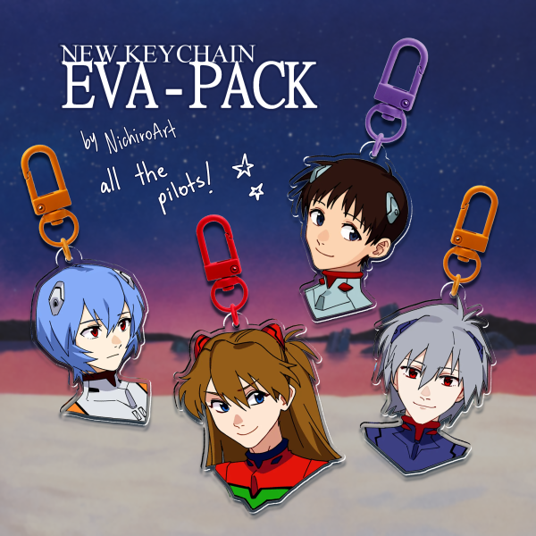 Evangelion Keychain Pack