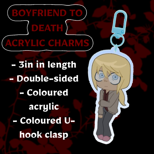 Boyfriend to Death ❤️🥀 Lawrence Coloured Acrylic Keychain