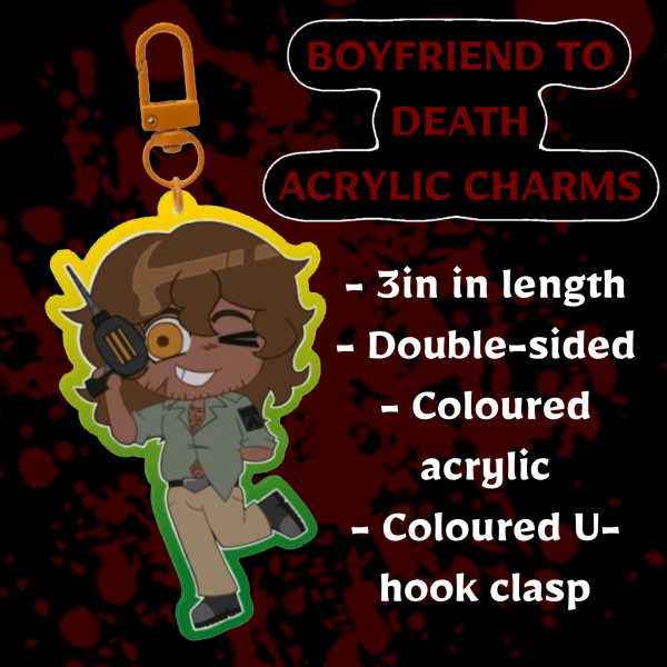 Boyfriend to Death ❤️🔨 Strade Coloured Acrylic Keychain