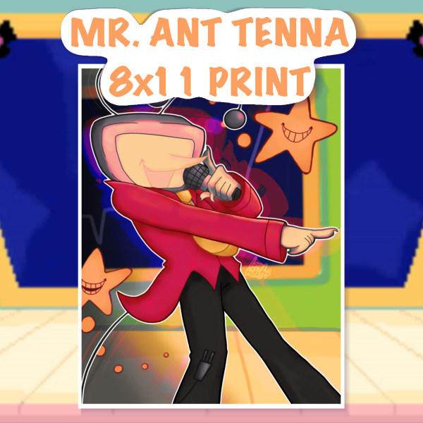 DELTARUNE 🎤⭐️ Mr. Ant Tenna 8x11 Poster