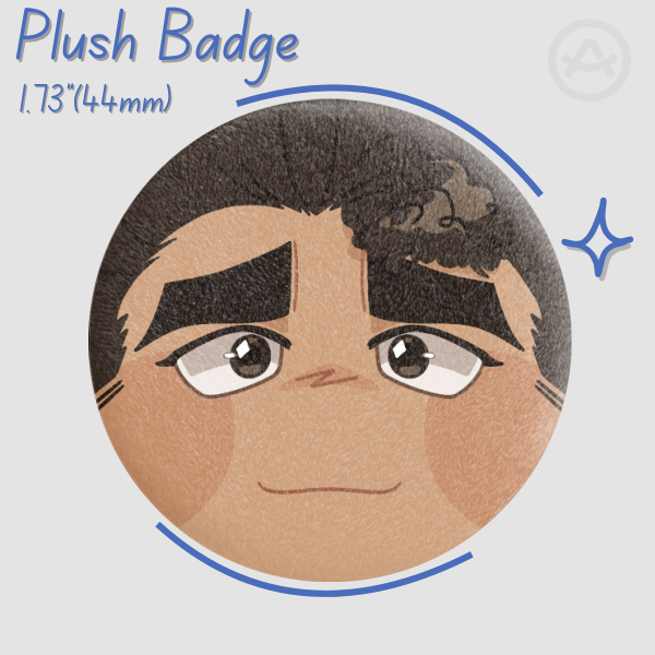 Shiratori Face Plush Badge
