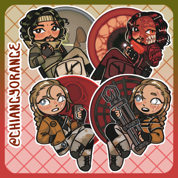 [IRON LUNG] Simon and Captain Ava Chibi Sticker Bundle